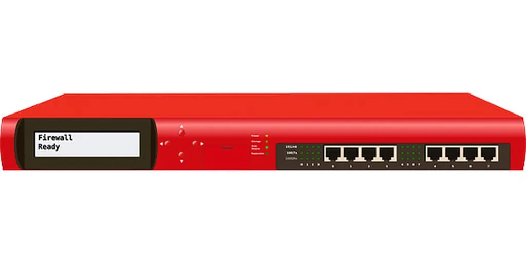 توضیح تصویر: یک نمونه دیواره آتش (فایروال) سختافزاری با قابلیتهای ضدباتنت