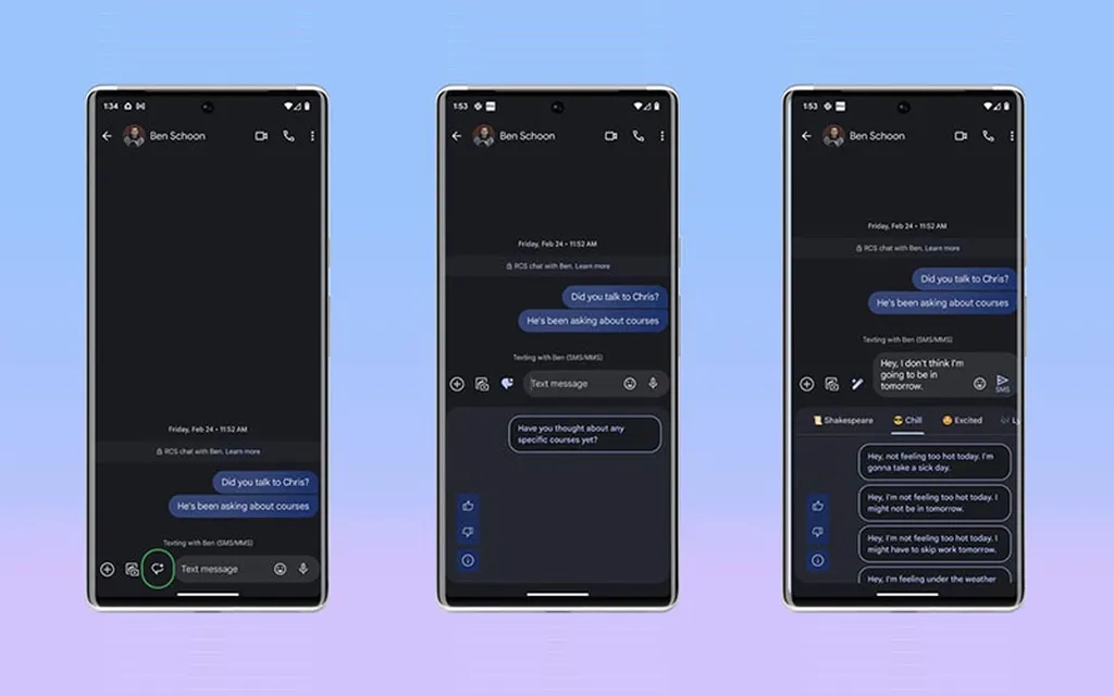 چگونه پیامهای خود را به کمک هوش مصنوعی در Google Messages تایپ کنیم؟