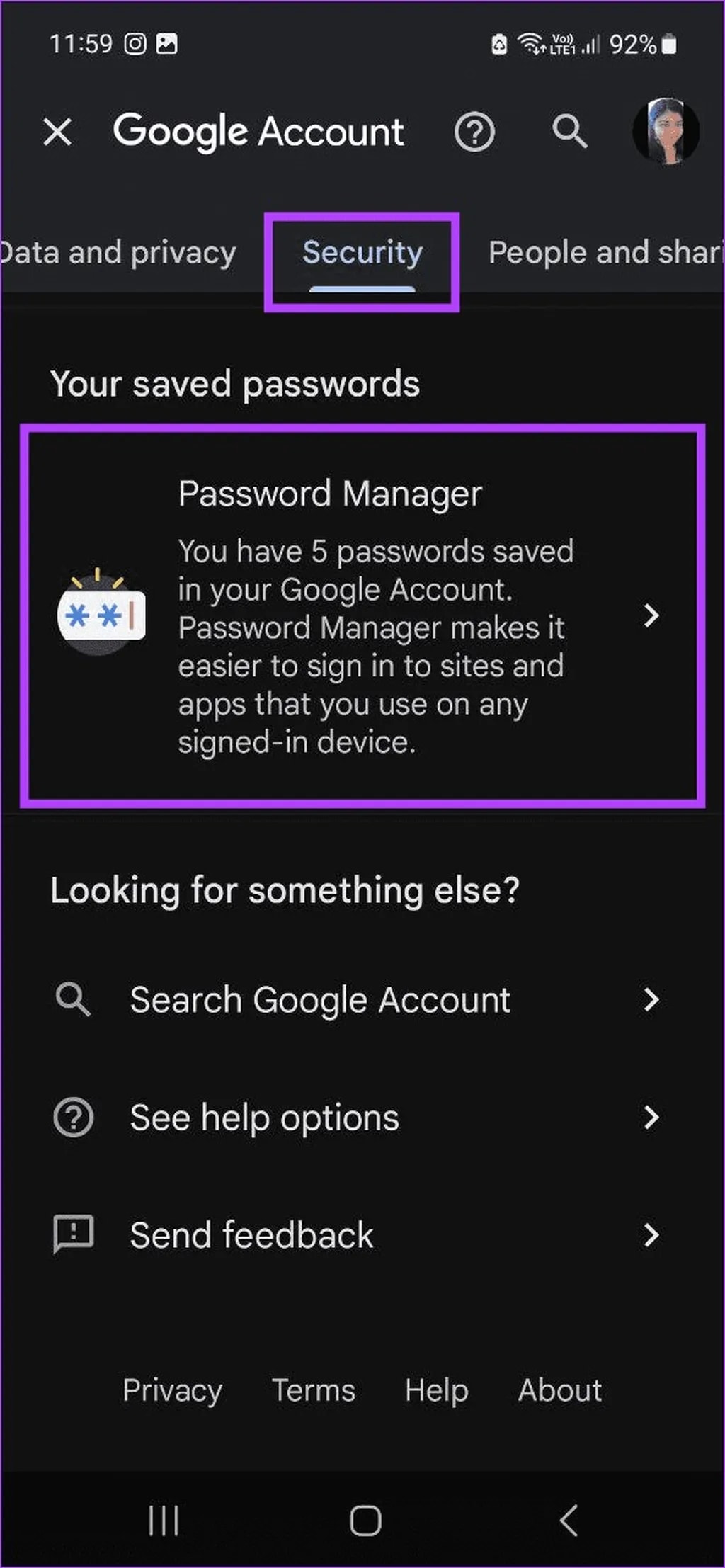 نحوهی مشاهدهی رمز فعلی اینستاگرام در گوشی شیائومی