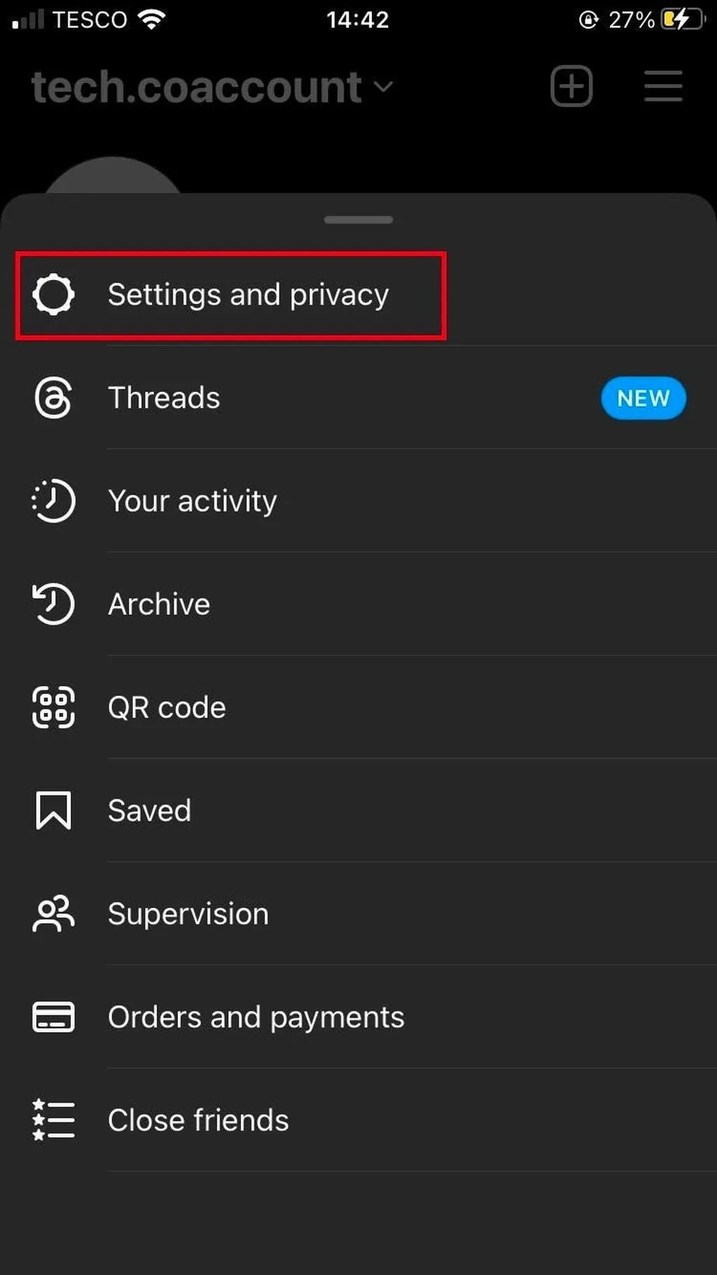 دی اکتیوکردن اینستاگرام در آیفون