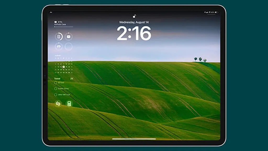 استفاده از هوم اسکرین و لاک اسکرین در حالت افقی