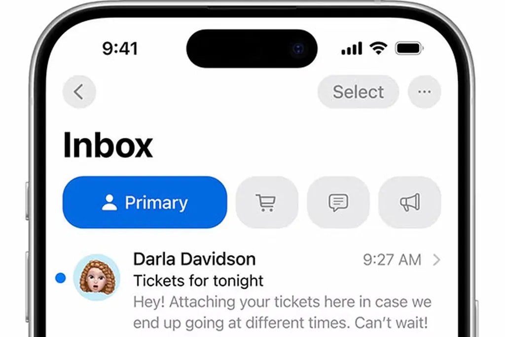 دسته بندی ایمیل ها