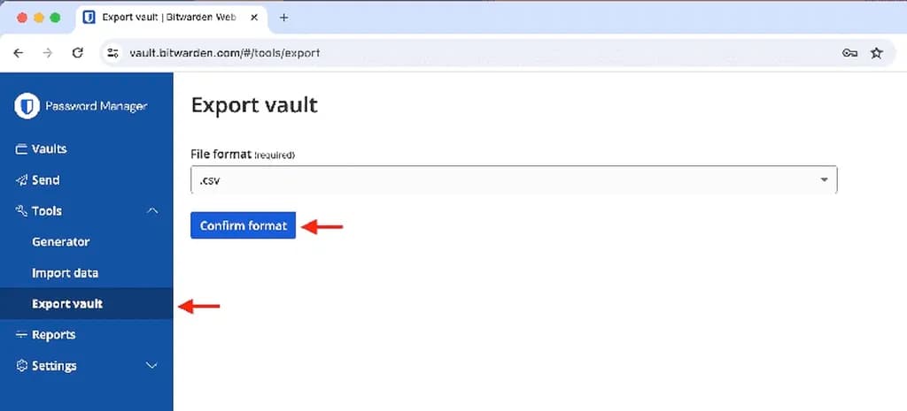 خروجی گرفتن از پسوردهای بیت واردن