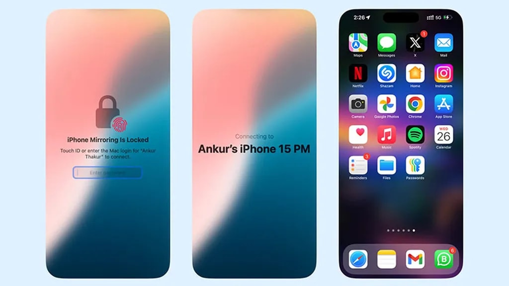 انجام تنظیمات اولیه و استفاده از قابلیت آیفون میرورینگ