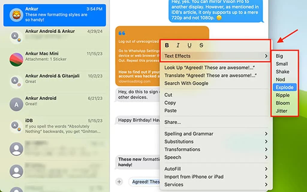 راهنمای تغییر فرمت متن در مک او اس سکویا
