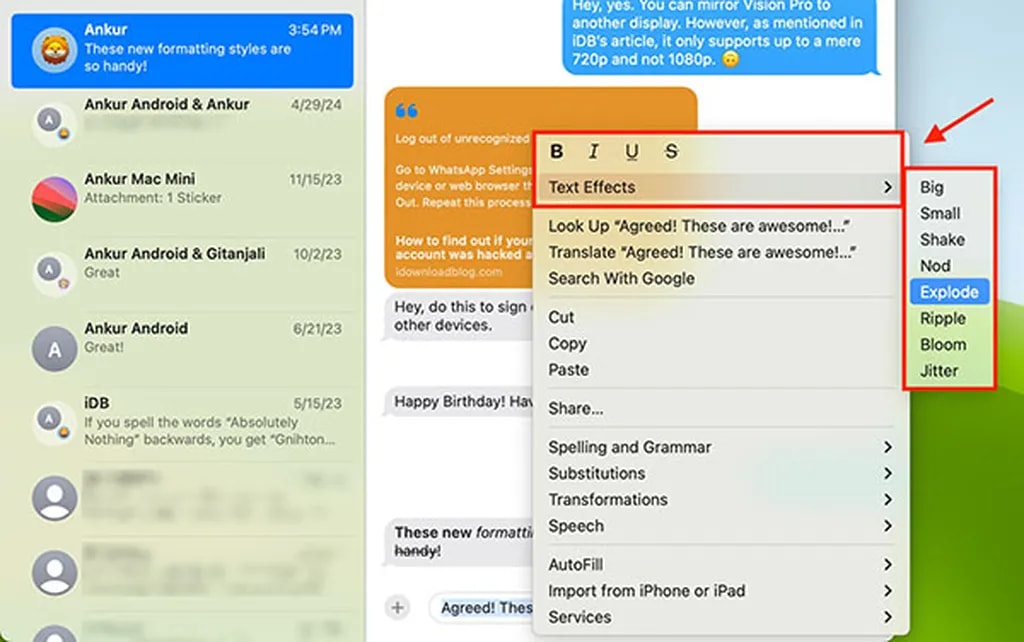 راهنمای تغییر فرمت متن در مک او اس سکویا