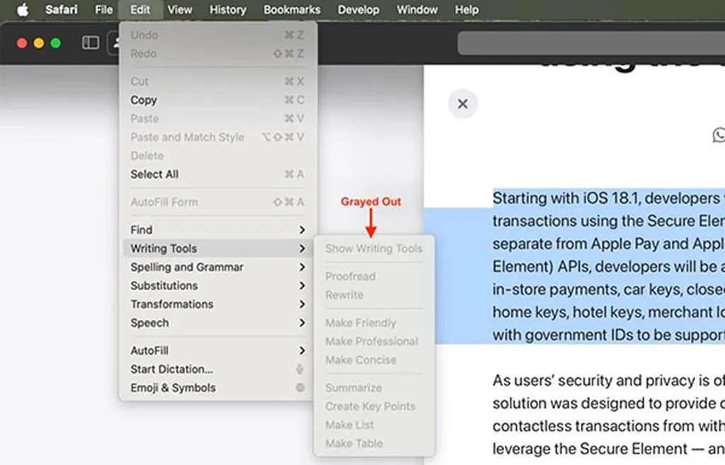 خلاصهنویسی در مرورگر سافاری روی مک