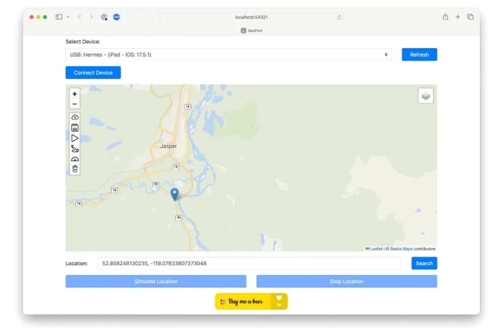 رابط کاربری نرمافزار GeoPort