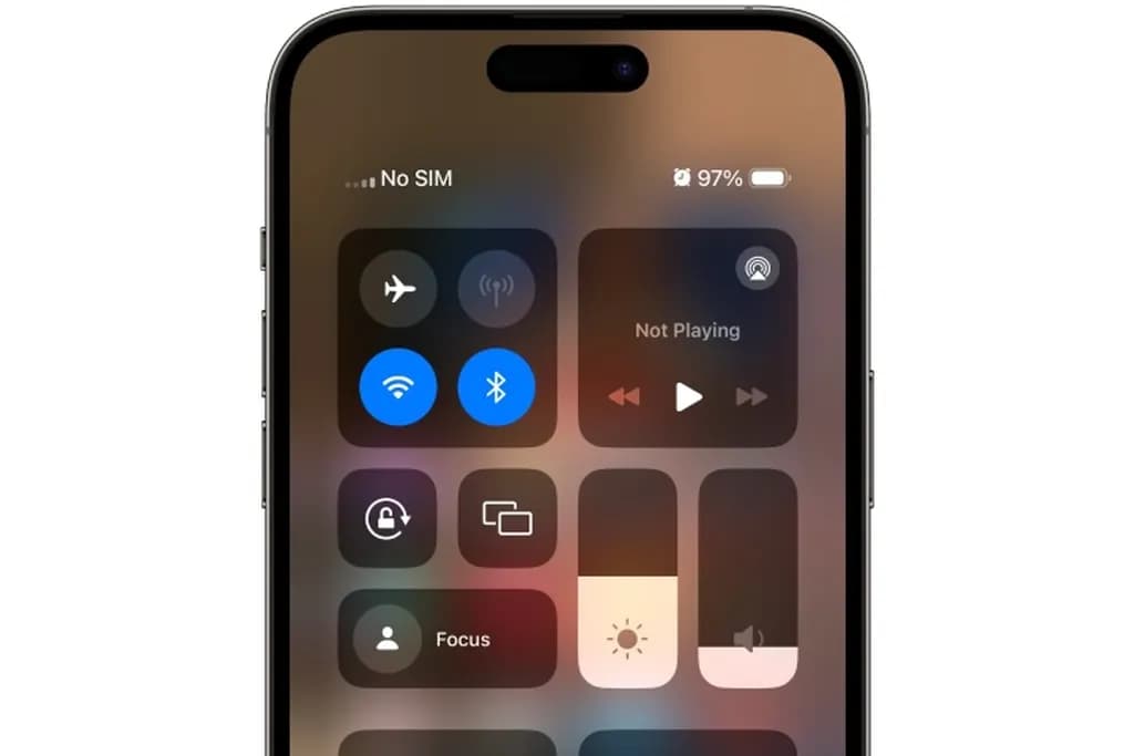 کنترل سنتر آیفون