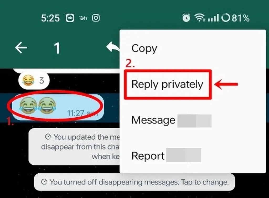 پاسخ خصوصی به پیام گروهی؛ ترفند جالب واتساپ