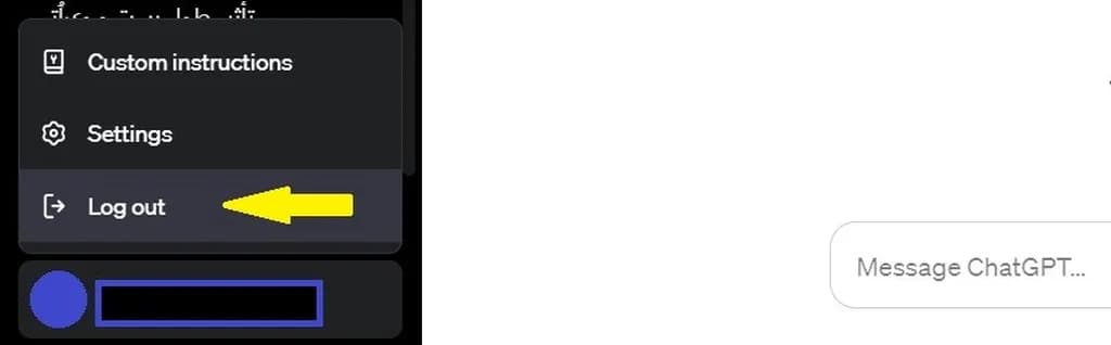 رفع کار نکردن چتجیپیتی با Log out