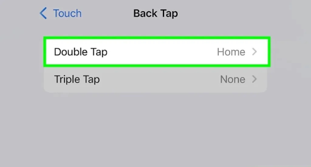 اسکرین شات با ضربه به پشت