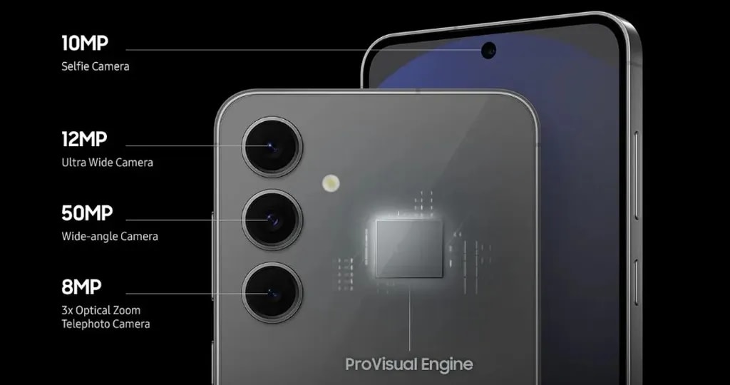 مشخصات دوربین گوشی سامسونگ گلکسی اس ۲۴ اف ای