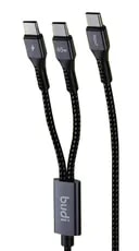 کابل شارژ کنفی یک به دو USB-C به USB-C بودی مدل DC210C2C12B-0