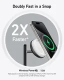 شارژر بیسیم ۱۵ وات ۳ در ۱ انکر مدل MagGo Wireless Charging Station 3-in-1 Qi2 B25M4-3