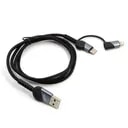 کابل شارژ کنفی USB به USB-C / لایتنینگ بودی مدل DC231TL10B-1