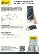 پاوربانک بودی مدل PB082T ظرفیت ۵۰۰۰ میلیآمپر-7