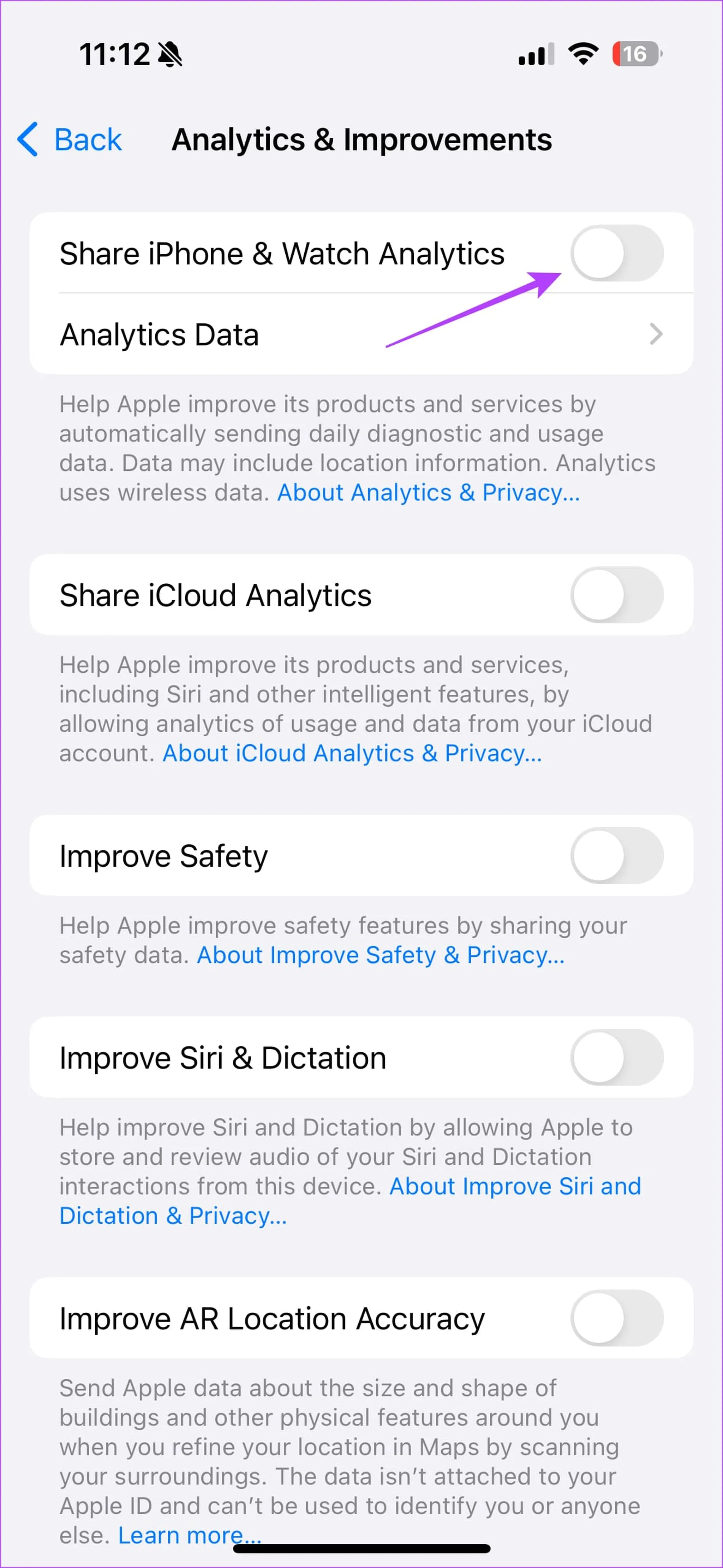 کنترل ردیابی اطلاعات توسط اپلیکیشنها و ارتقای حریم خصوصی در آیفون