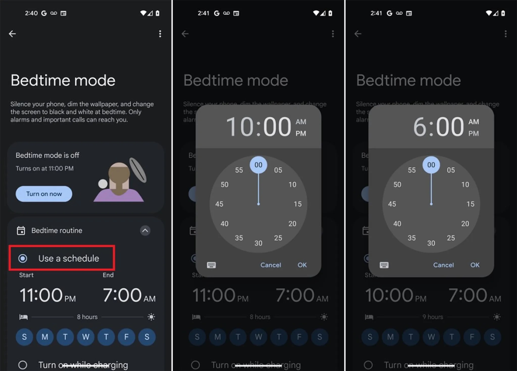 فعالسازی حالت Bedtime Mode در گوشی پیکسل ۸ ای
