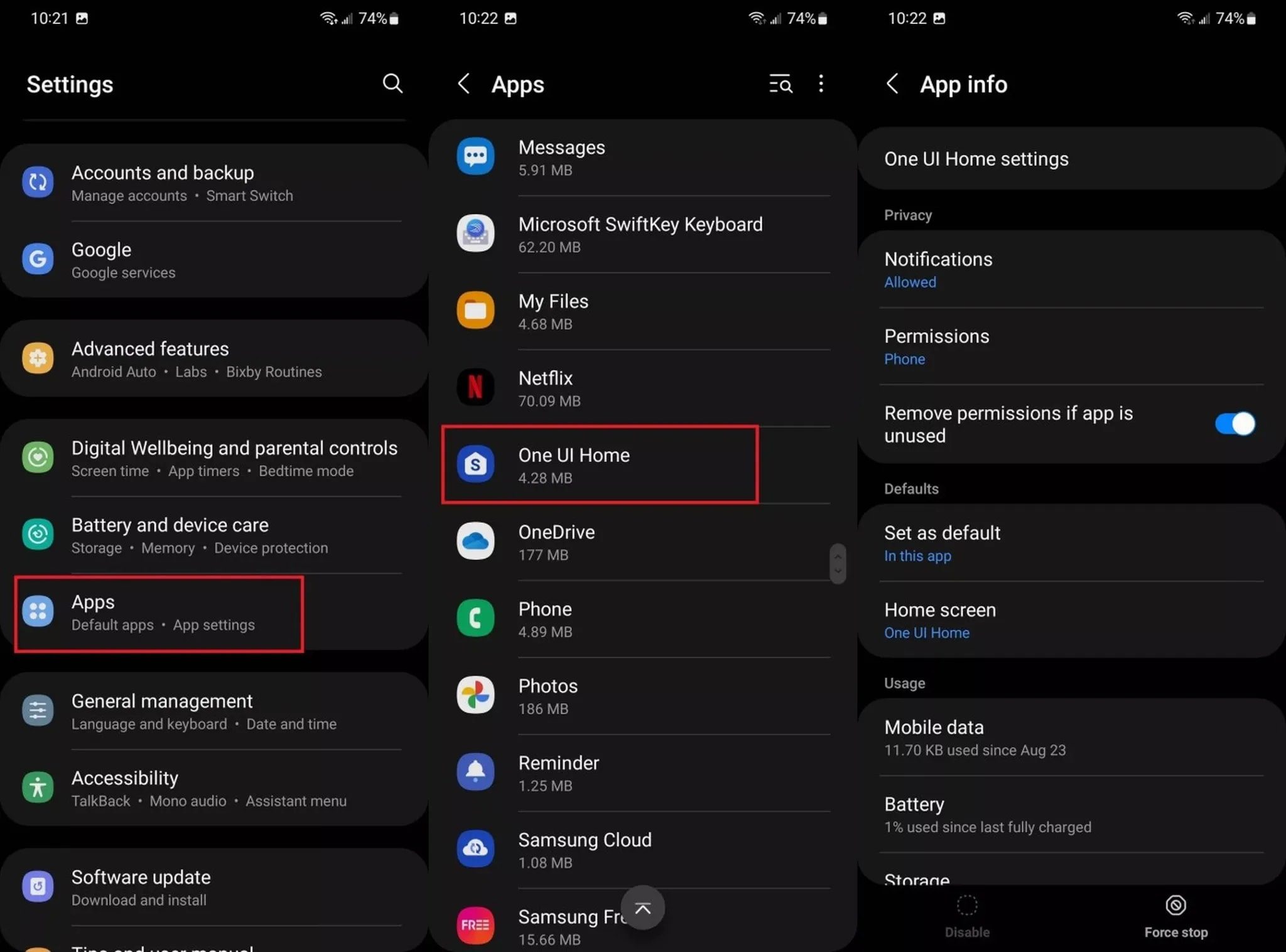 تنظیمات مجوزها و دیگر گزینههای مرتبط در وان یو آی