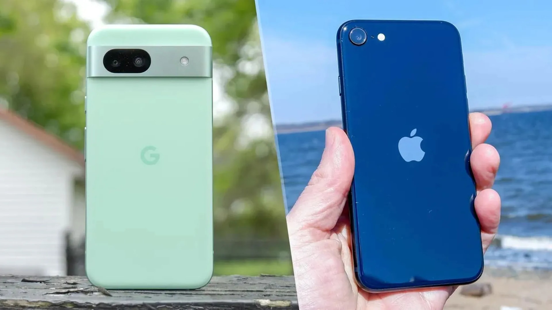 Pixel 8a and iPhone SE