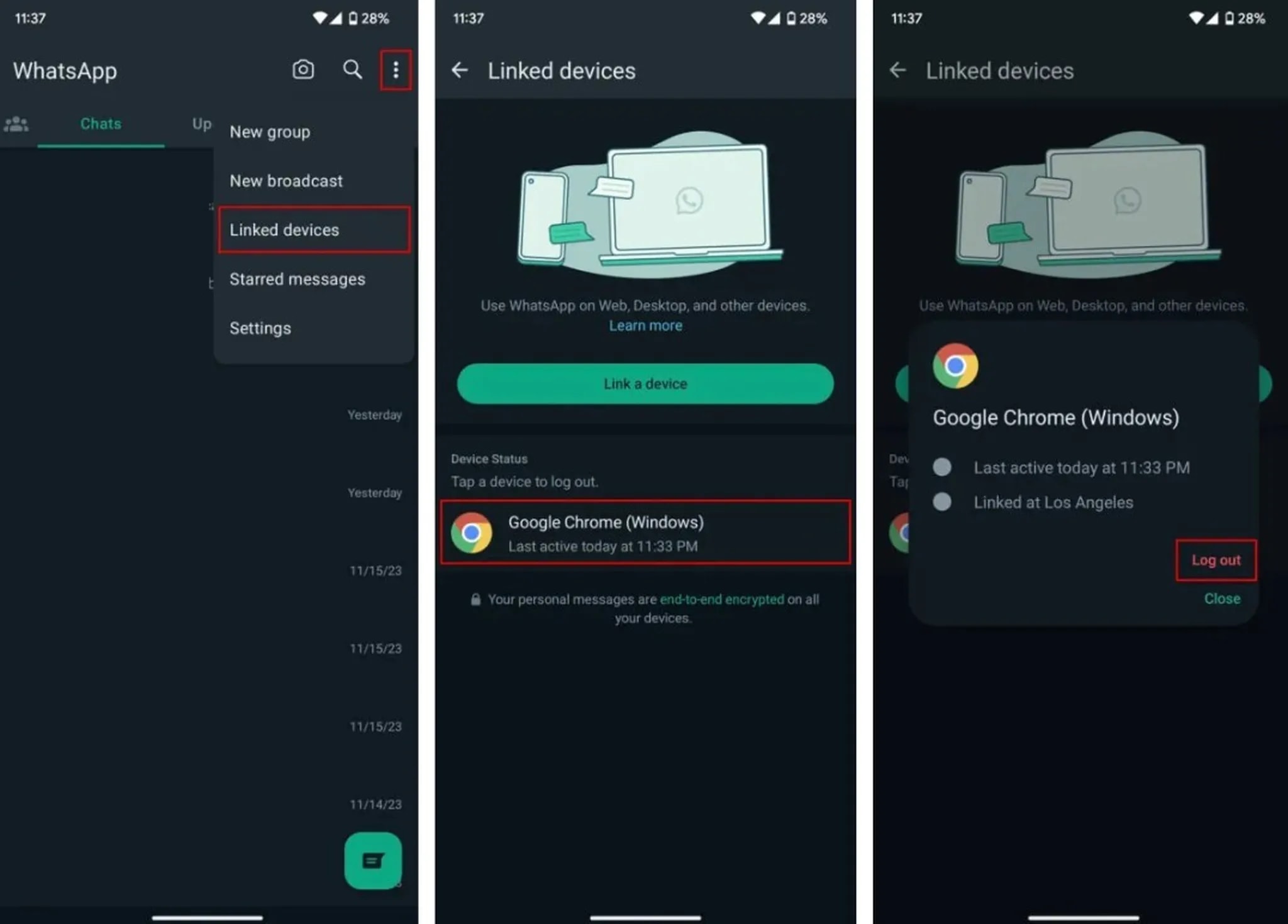 چگونه از واتساپ وب خارج شویم و امنیت آن را حفظ کنیم؟
