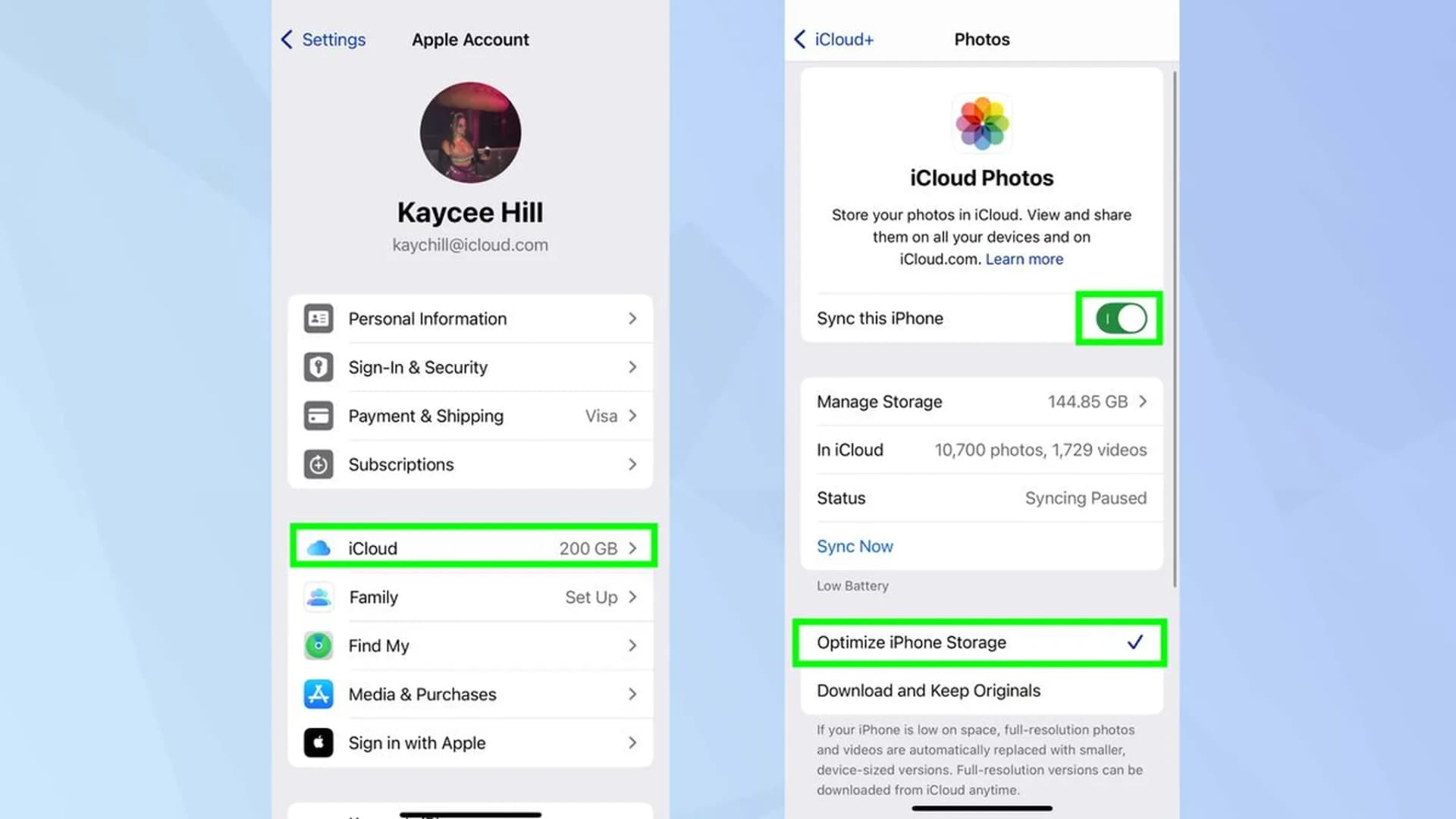 فعالسازی ذخیرهسازی هوشمند