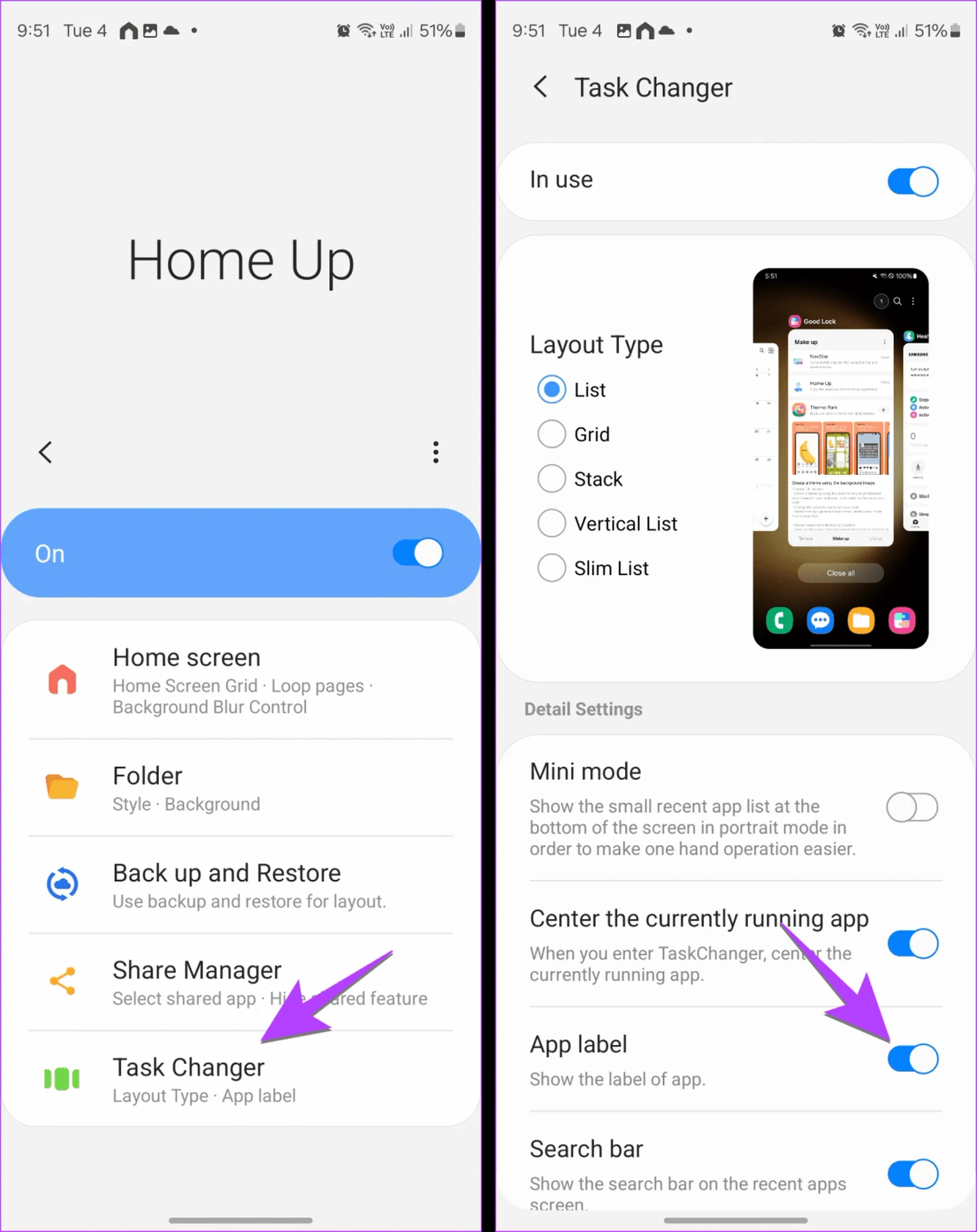 تغییر شکل و ساختار صفحه