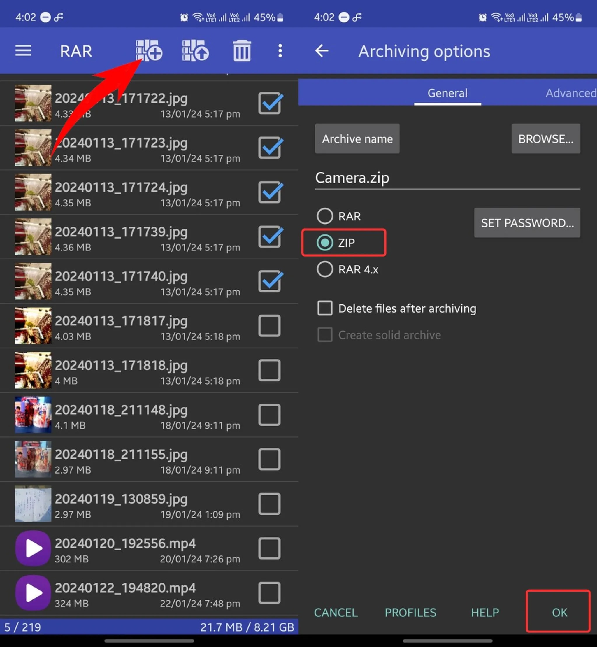 ارسال عکس در واتساپ به صورت فایل با کیفیت بالا