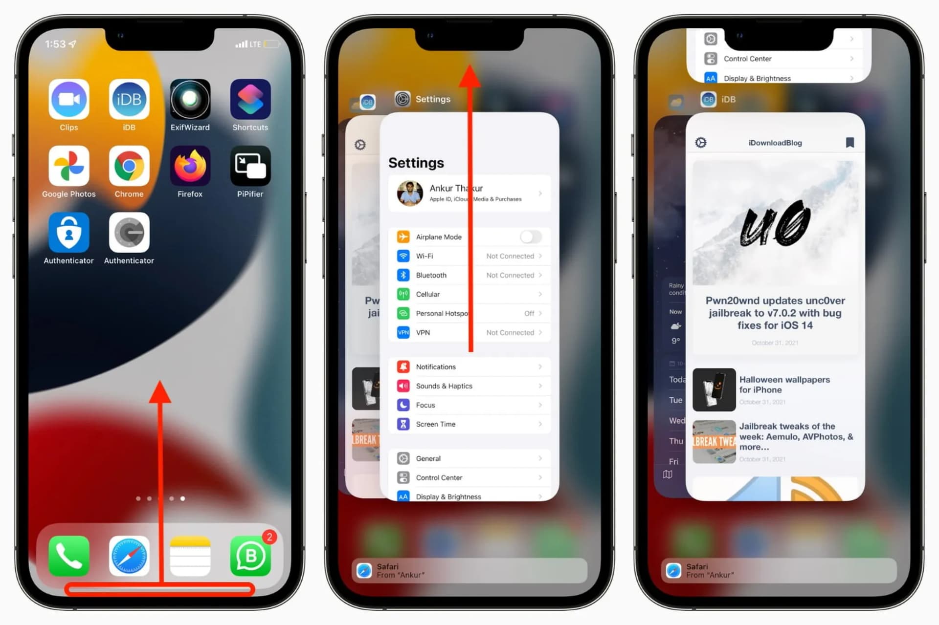 بستن برنامهها برای مدلهای جدید آیفون