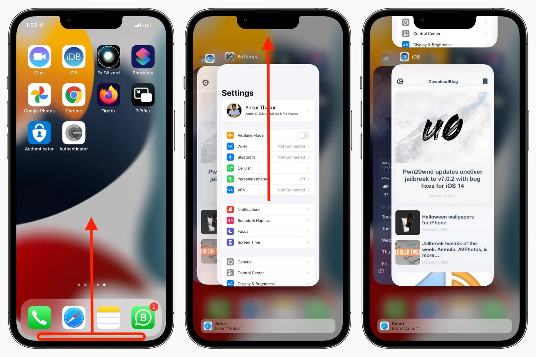 بستن برنامهها برای مدلهای جدید آیفون