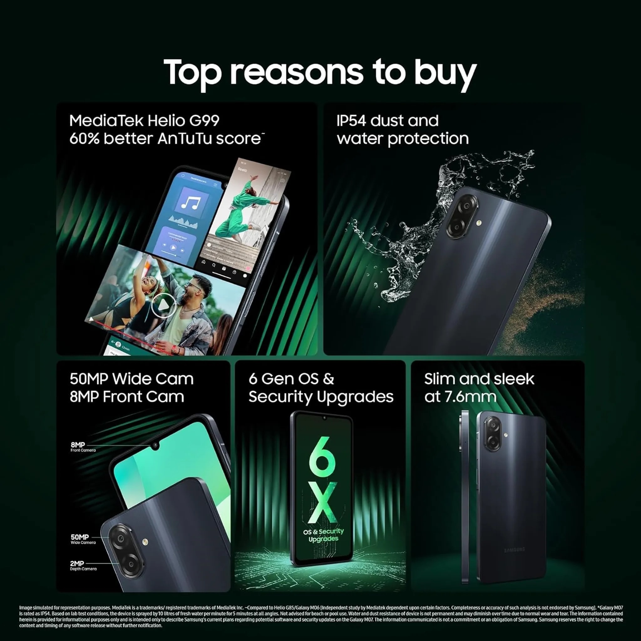 مشخصات فنی گلکسی M07