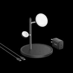 شارژر بیسیم ۱۵ وات ۳ در ۱ انکر مدل MagGo Wireless Charging Station 3-in-1 Qi2 B25M4