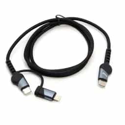 کابل شارژ کنفی USB-C به USB-C / لایتنینگ بودی مدل DC231TTL10B