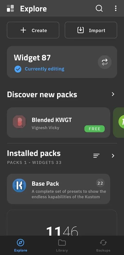 اپلیکیشن KWGT