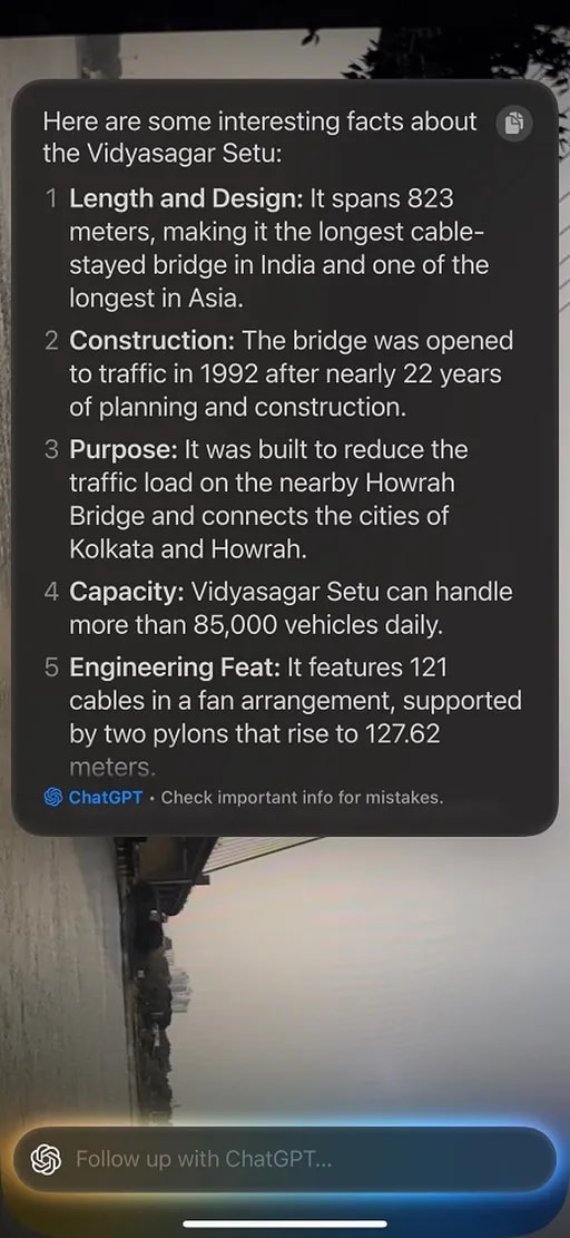 شناسایی مکان ها در Visual intelligenc