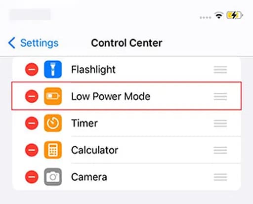 آیفون لو پاور مد