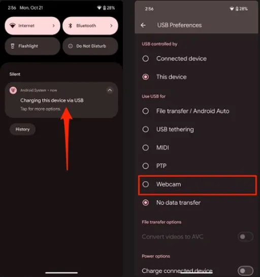 تبدیل تلفن همراه به دوربین وبکم رایانه