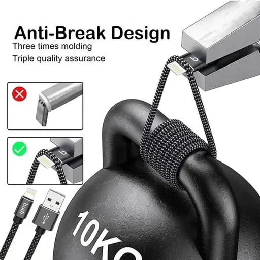 کابل شارژ کنفی USB به لایتنینگ بودی مدل DC206L20B-2