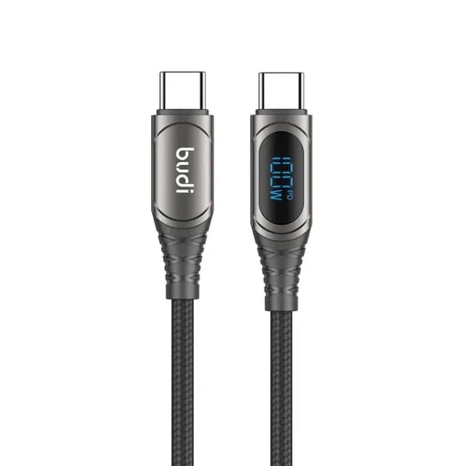 کابل شارژ کنفی USB-C به USB-C بودی مدل Budi DC229TT15B-1