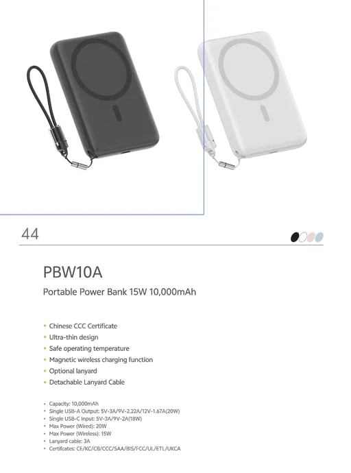 پاوربانک کیو سی وای مدل PBW10A ظرفیت 10000 میلیآمپر-2