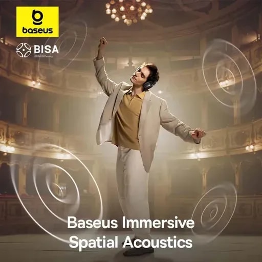 هدفون بلوتوثی باسئوس مدل Bowie H1s-2