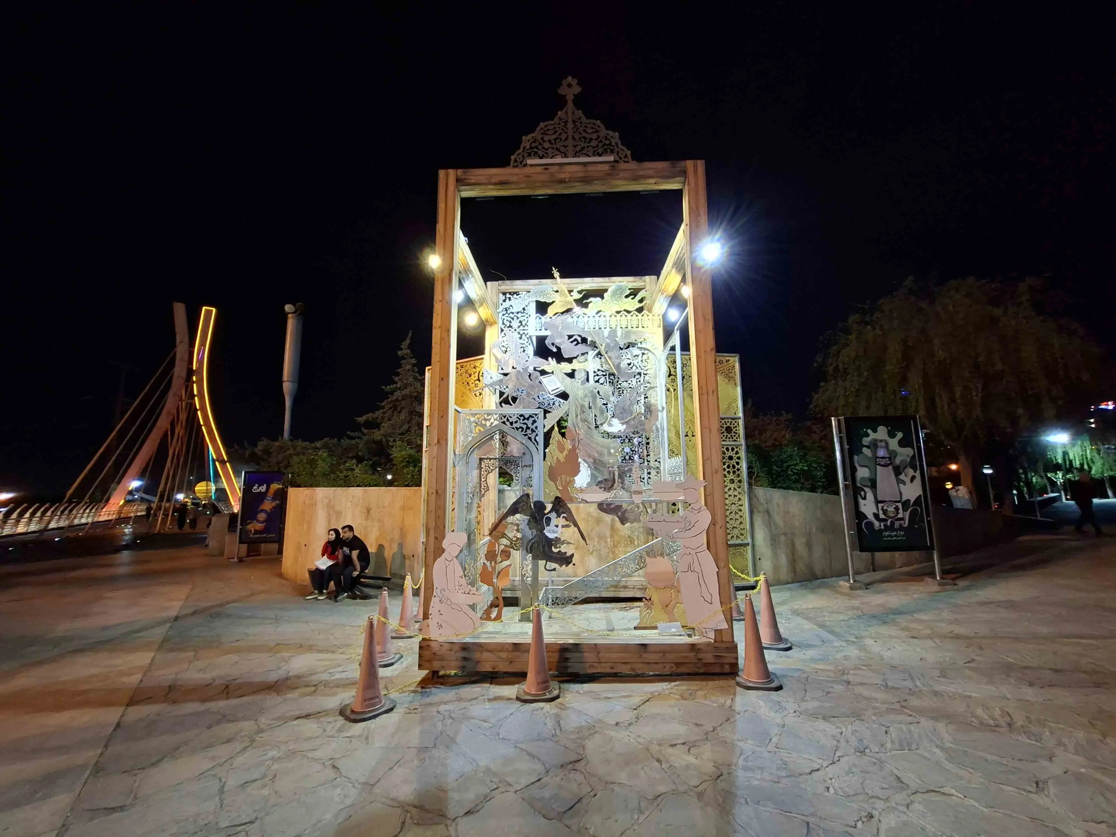 دوربین اولتراواید گلکسی A56 در شب